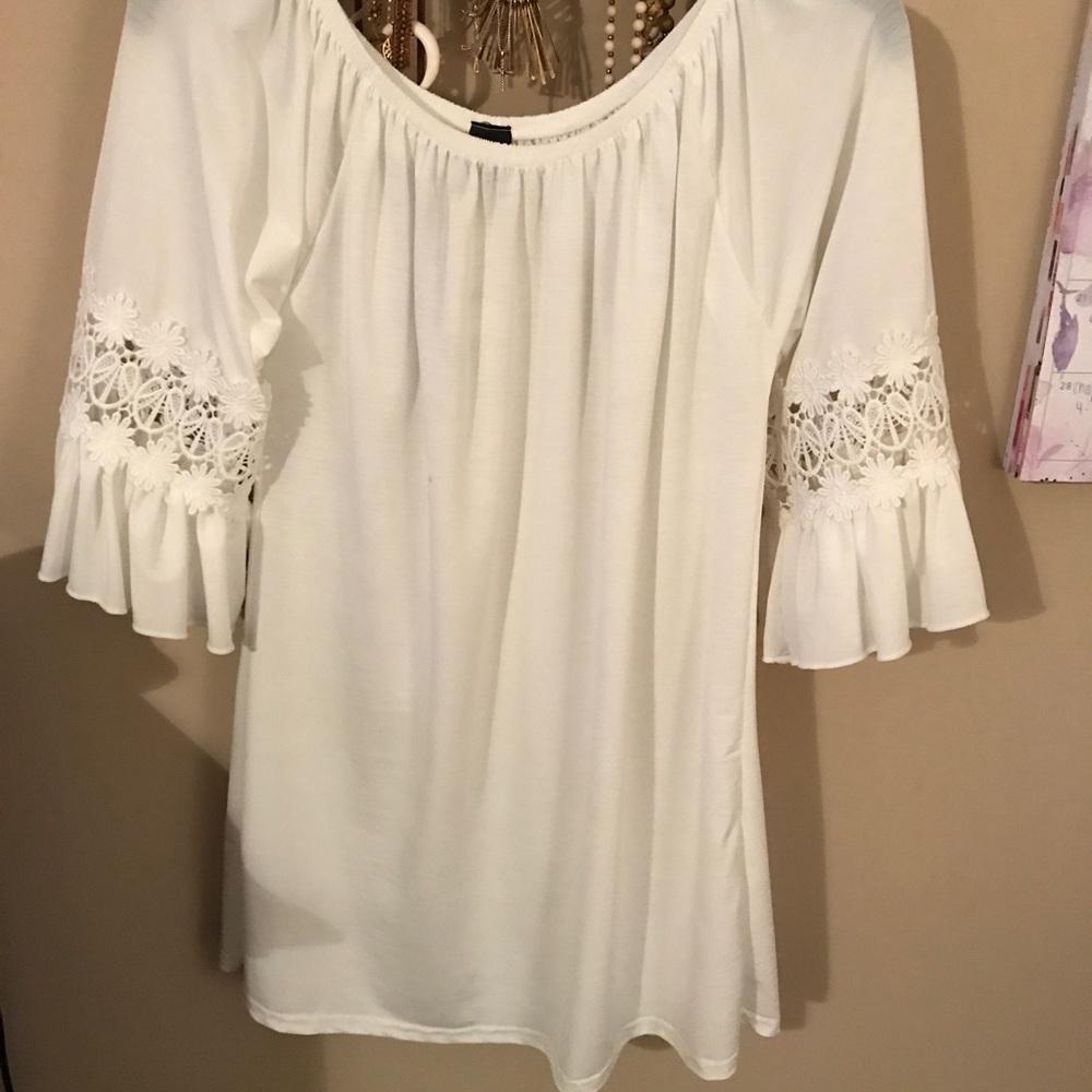 White dress/ long top